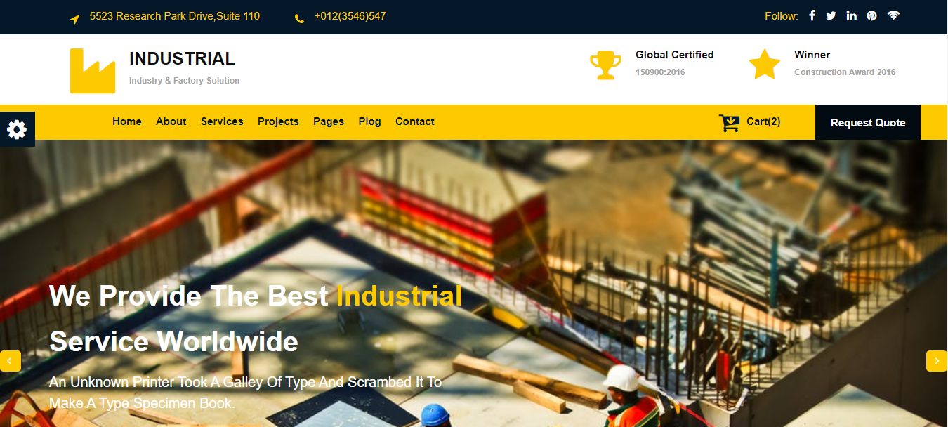 10+ Business Websites with HTML, CSS, and JavaScript - Industrial Service Website