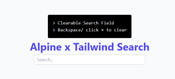alpine x tailwind searchbar