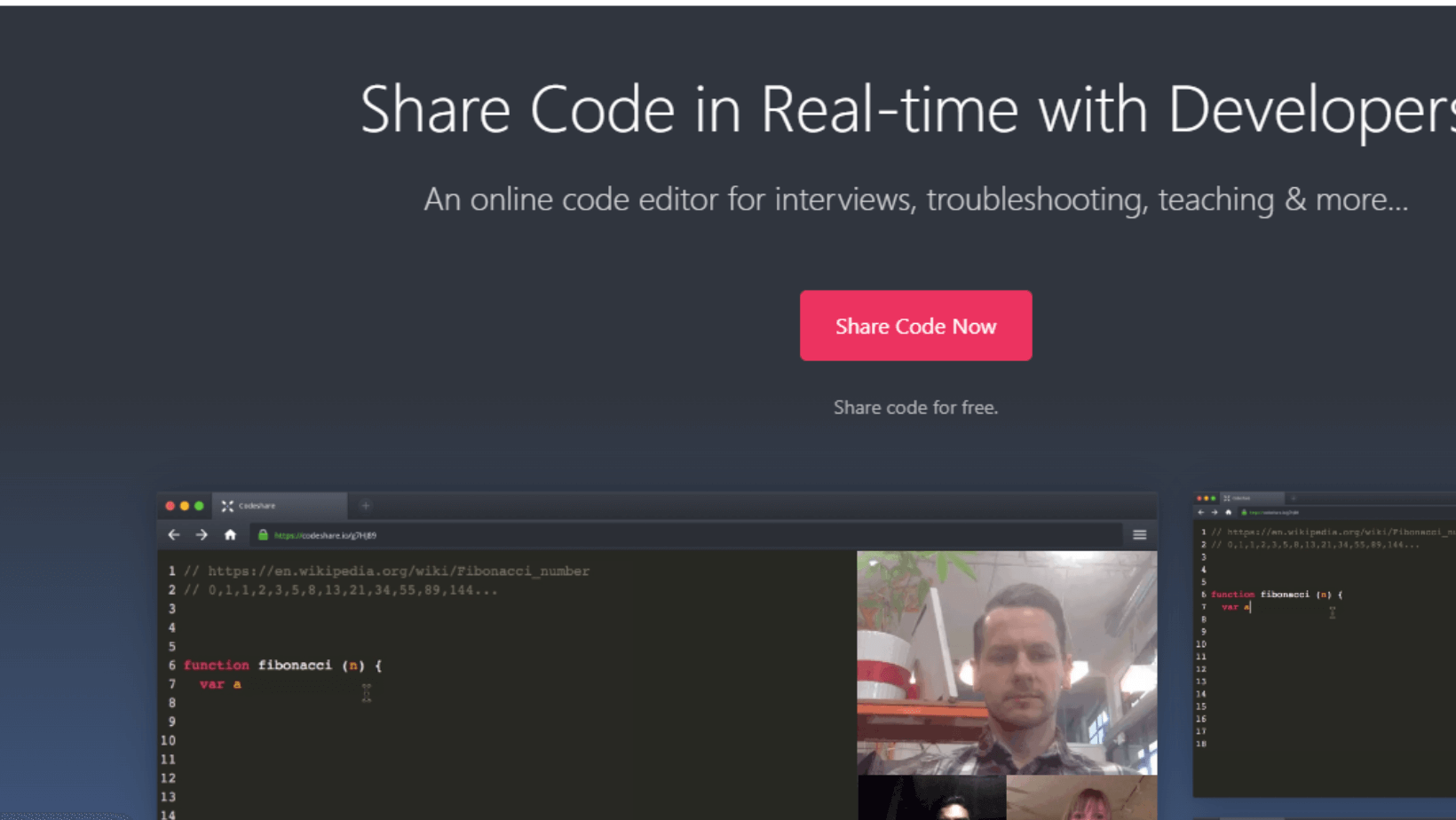 code sharing website - codeshare