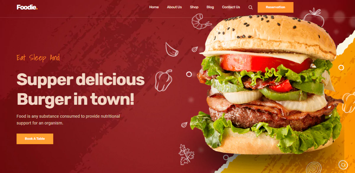 A Collection of 20+ Restaurant Website with HTML, CSS, and JavaScript - Foodie