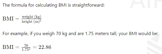 How BMI is Calculated