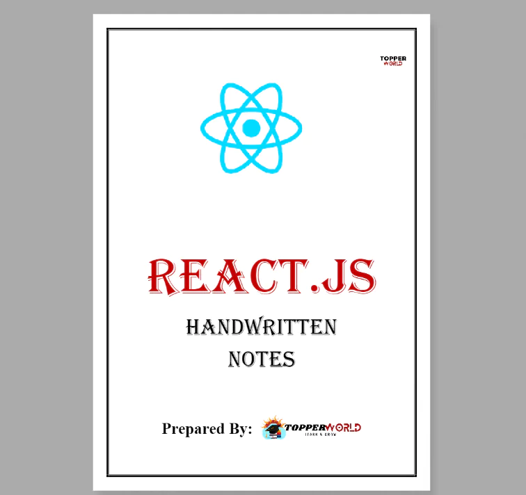 react.js handwritten notes