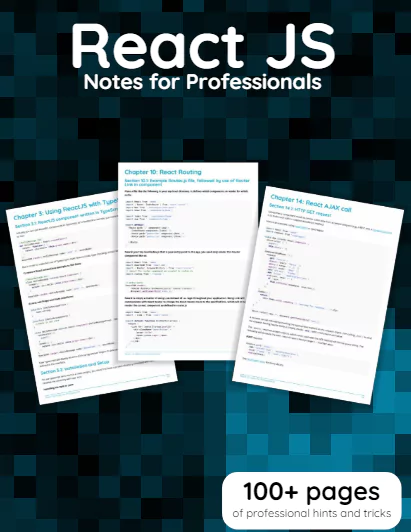 react js notes for professionals book