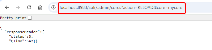 solr reload core