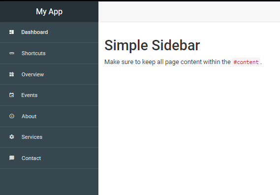 bootstrap 3 - sidebar layout