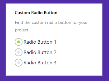 bootstrap 4 custom radio button