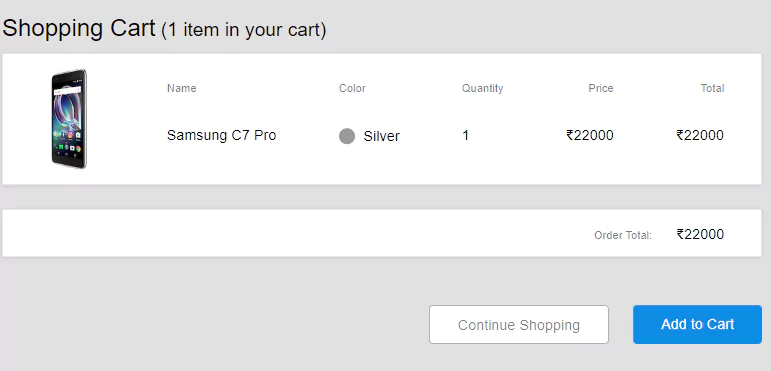 bootstrap 4 ecommerce shopping cart 1