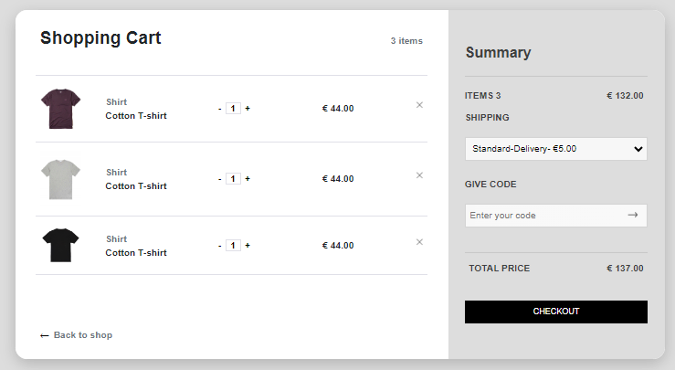 bootstrap 4 ecommerce shopping cart 2