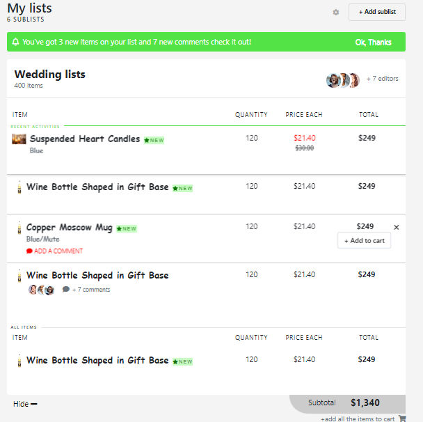 bootstrap 4 ecommerce wedding shopping cart
