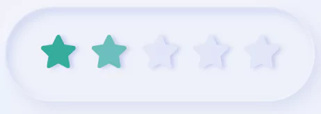 bootstrap 4/fontawesome 5 neumorphic star rating