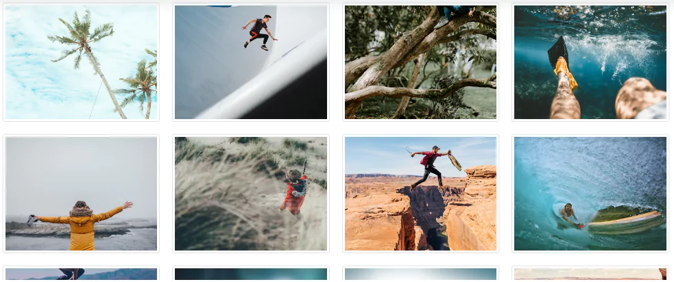 bootstrap 4 gallery with image thumbnails