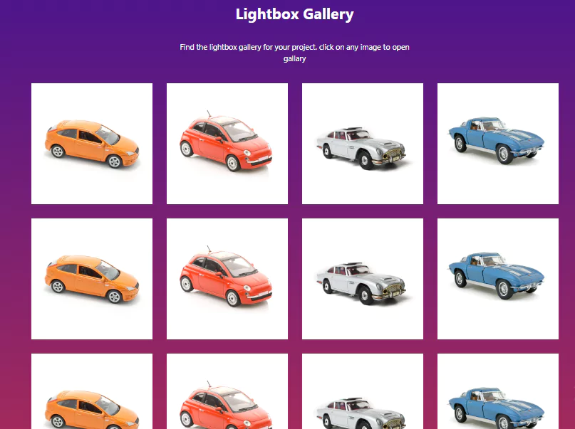 bootstrap 4 lightbox gallery