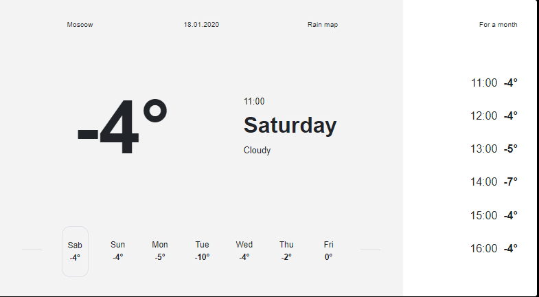 bootstrap 4 weather report 1