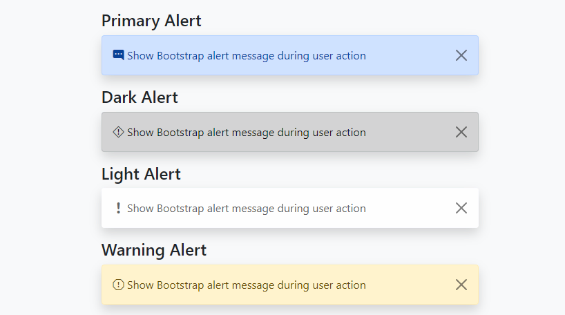 bootstrap 5 alert with icon example