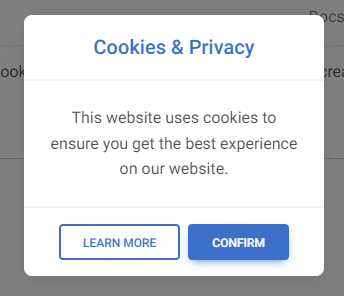 bootstrap 5 cookie consent banner