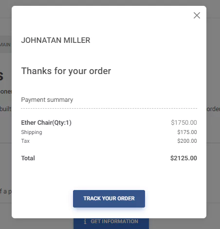 bootstrap 5 order details with modal