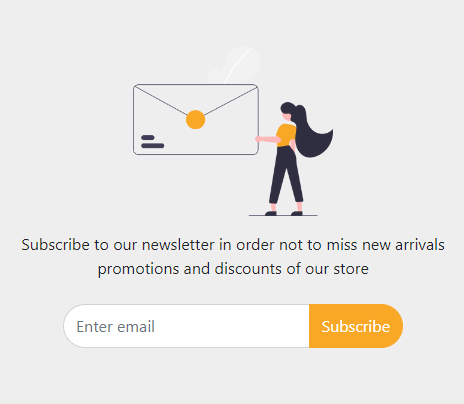 bootstrap 5 subscribe to our newsletter
