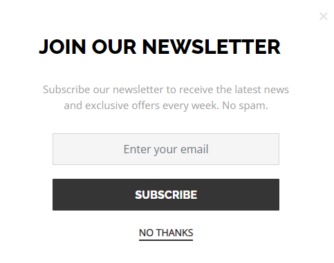 bootstrap classic newsletter signup form