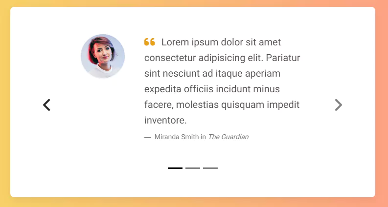 bootstrap quote carousel