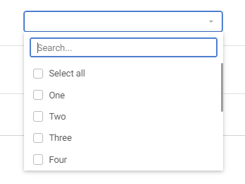 select dropdown with search