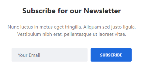 subscription form