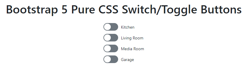 bootstrap switch/toggle