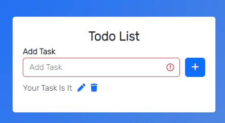 bootstrap todo list form
