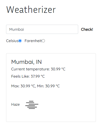weather app with js