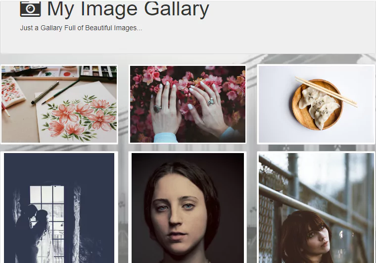 image gallery - bootstrap