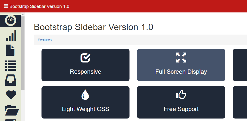 responsive bootstrap sidebar