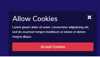 simple cookie consent using bootstrap 4