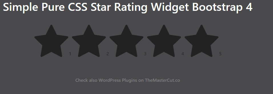 star rating widget bootstrap 4