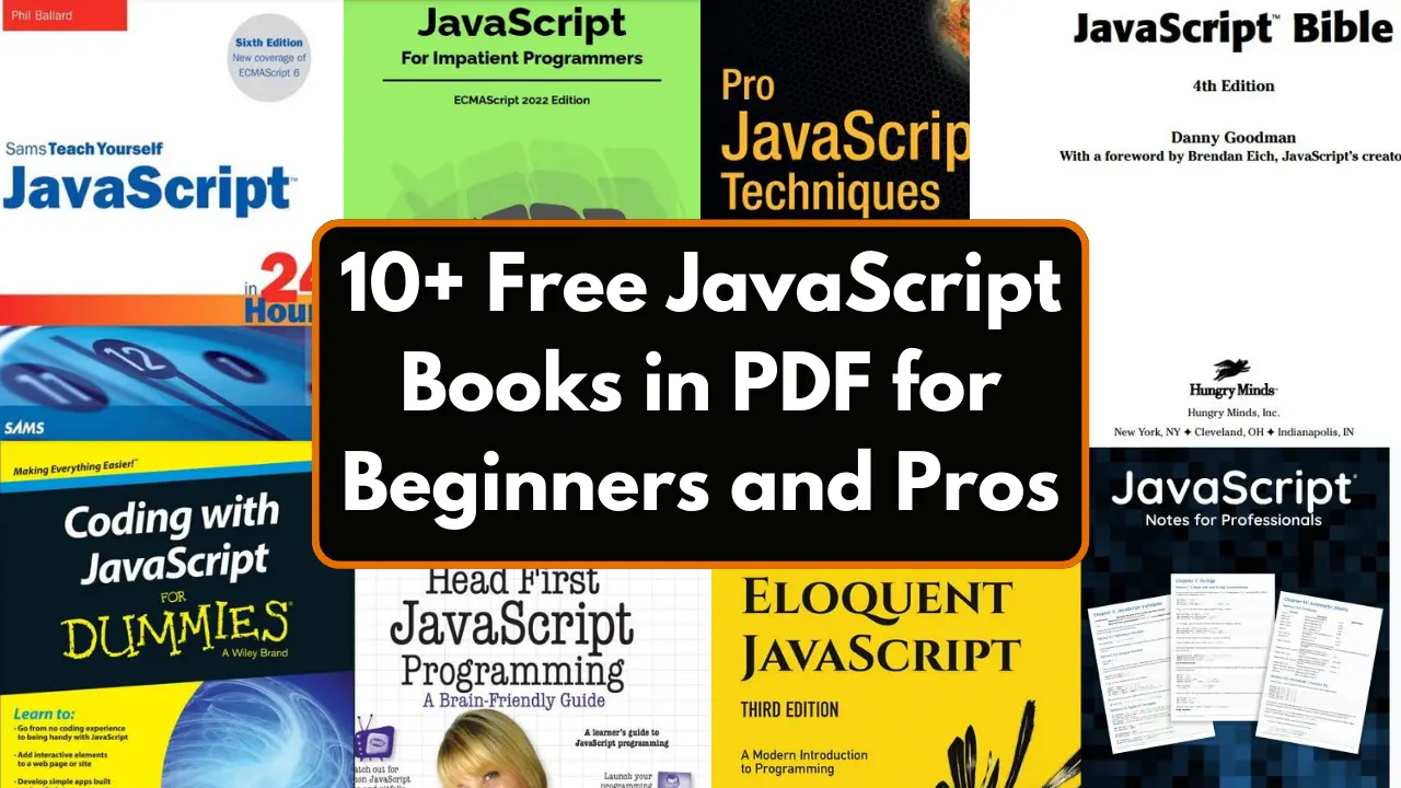 10+ Free JavaScript Books in PDF for Beginners and Pros