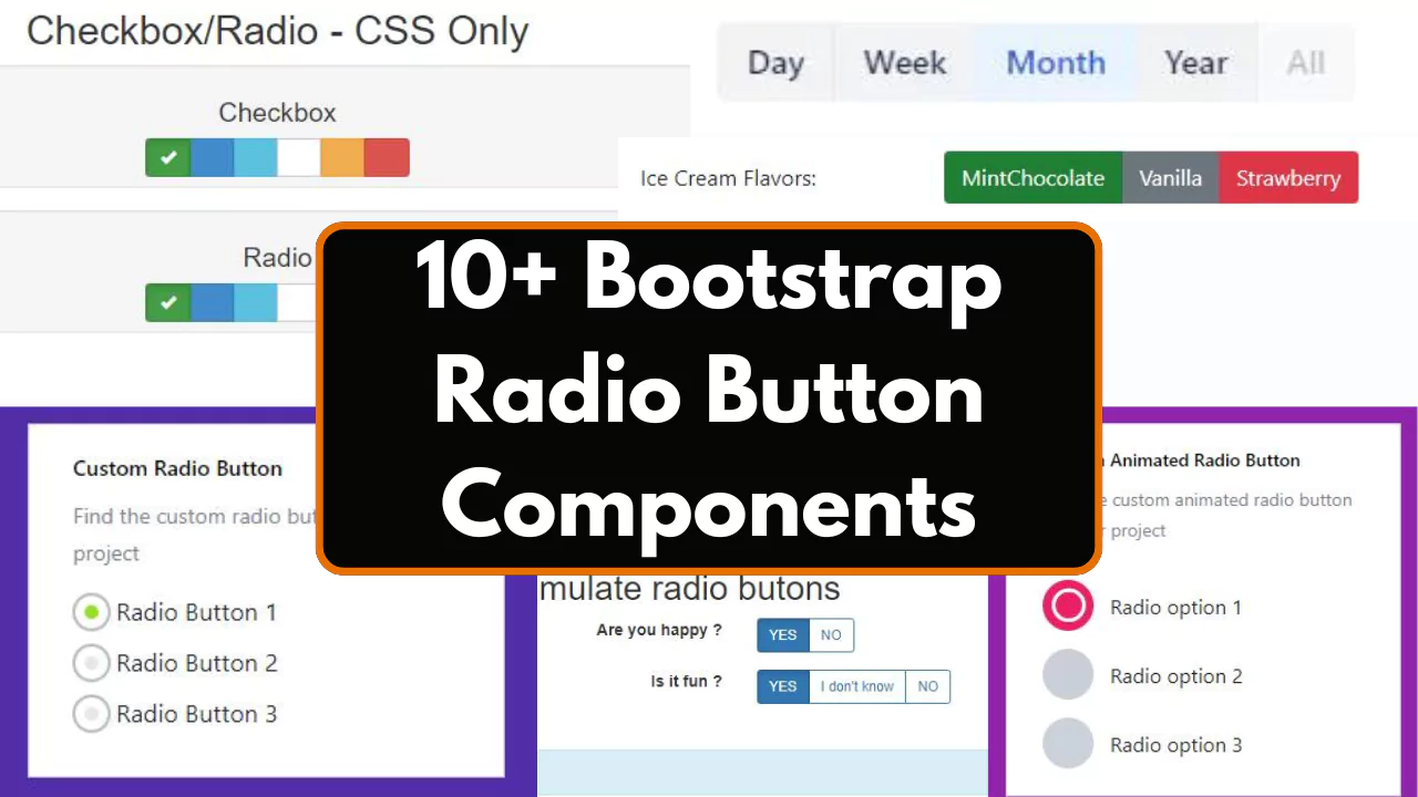 10+ Bootstrap Radio Button Components