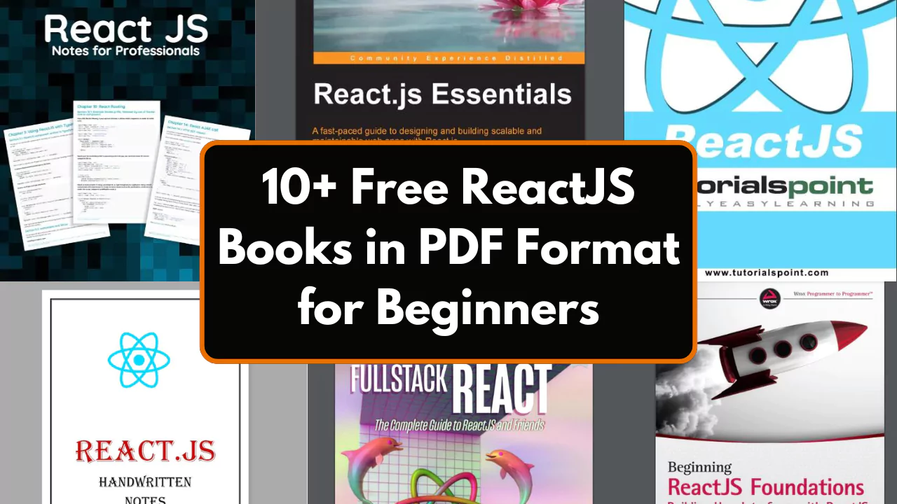 Top 10+ Free ReactJS Books in PDF Format for Beginners