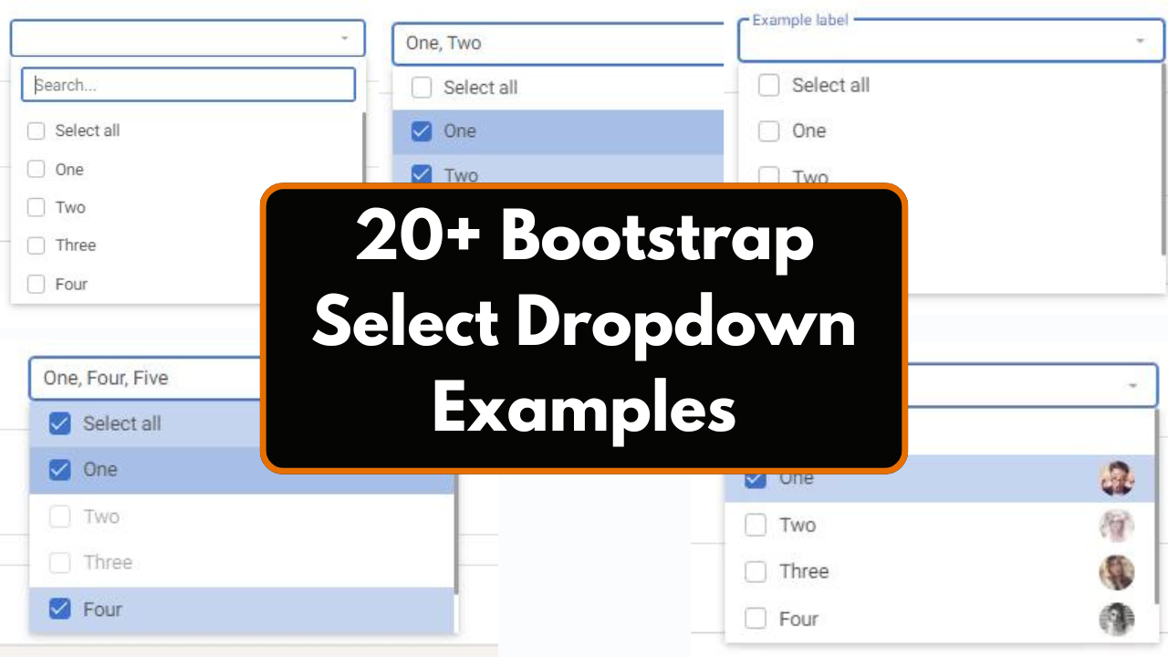 20+ Bootstrap Select Dropdown Examples