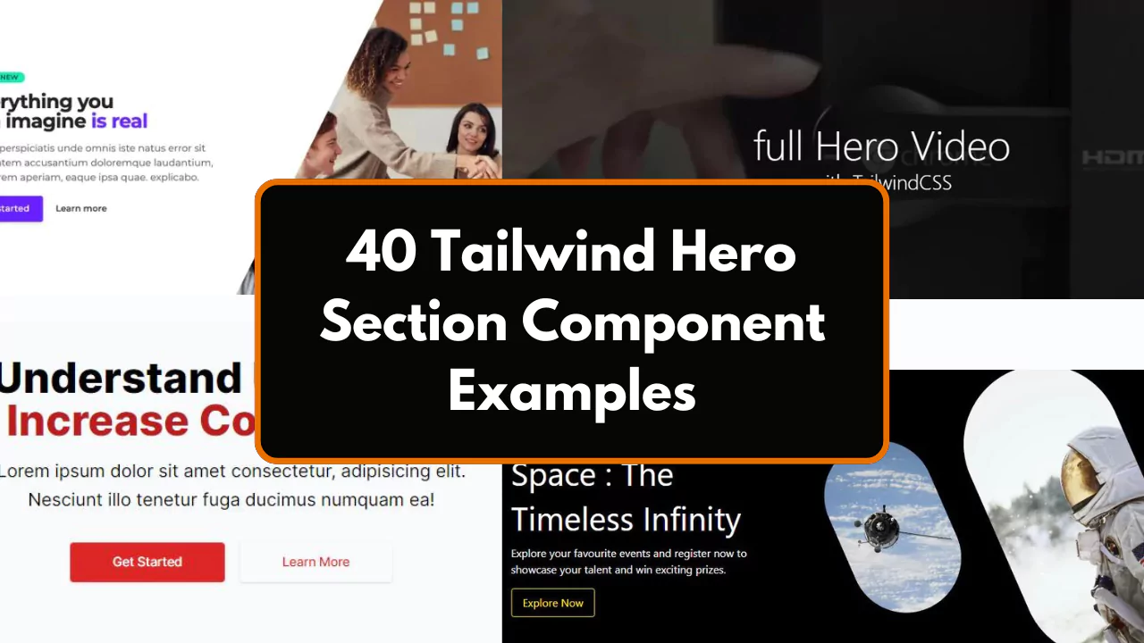 40 Tailwind Hero Section Component Examples
