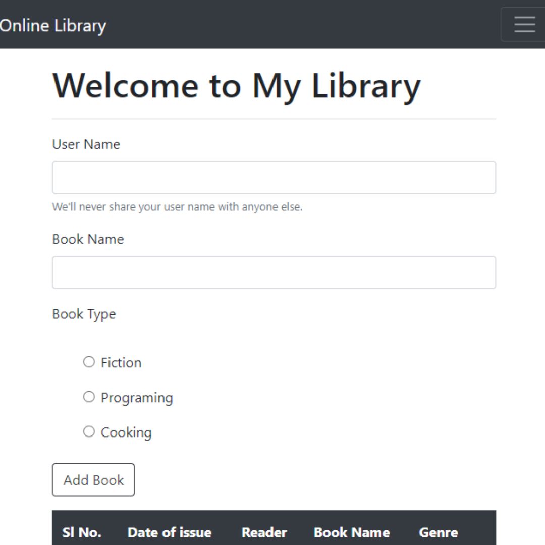 web development projects - Library Management System