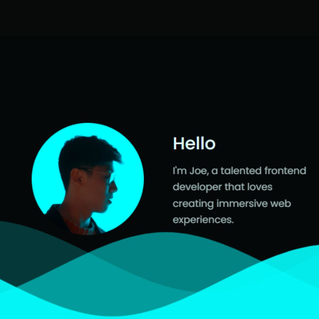 Collection of 100 HTML and CSS Mini Projects for Beginners with Source Code - Animated Wave Banner
