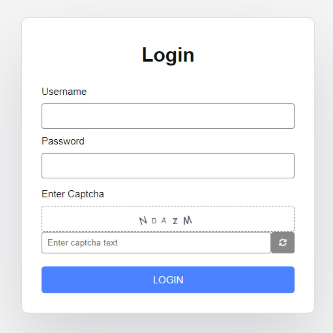 Login Form with Captcha using HTML, CSS, and JavaScript (Source Code)