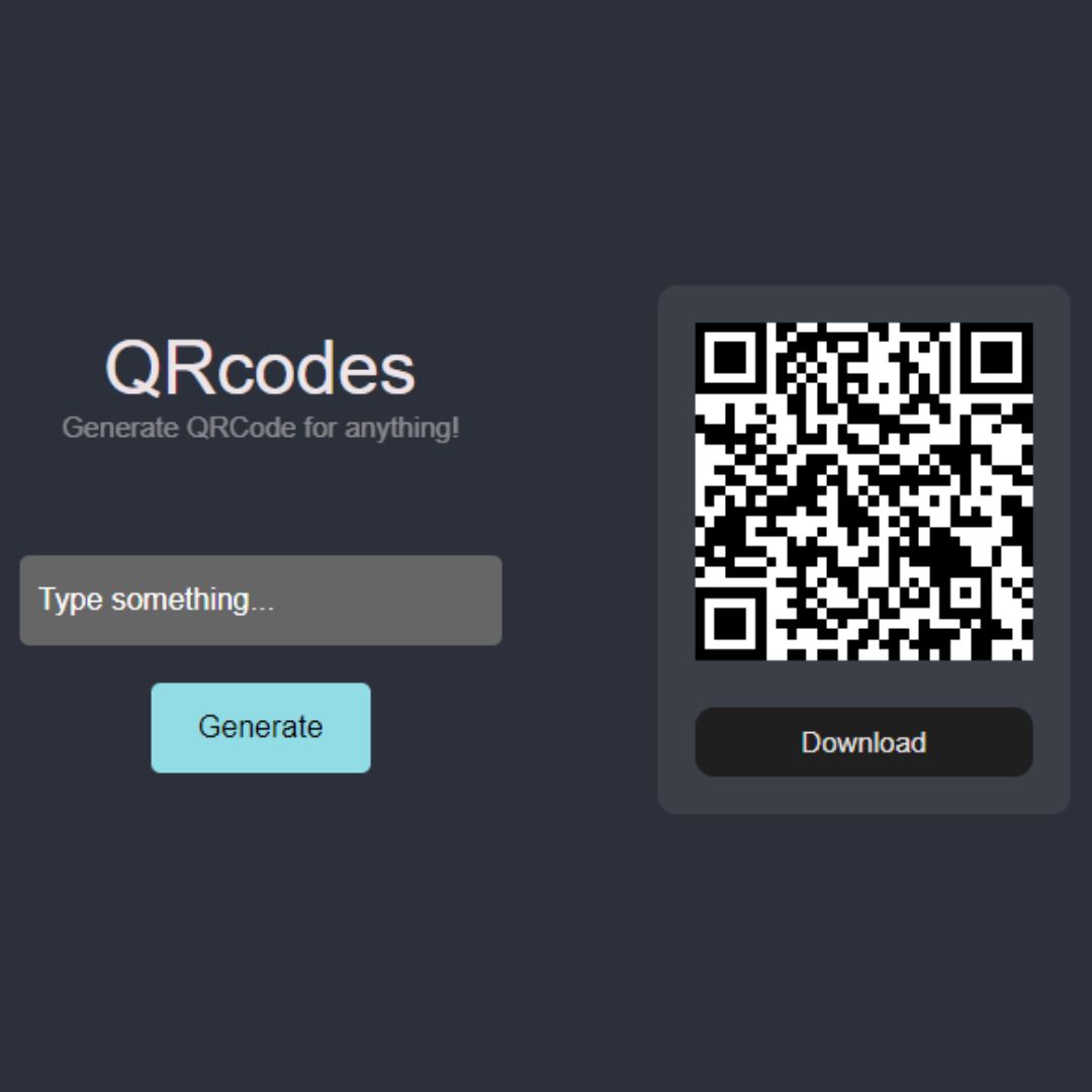 55+ Web Development Projects - QR Code Generator