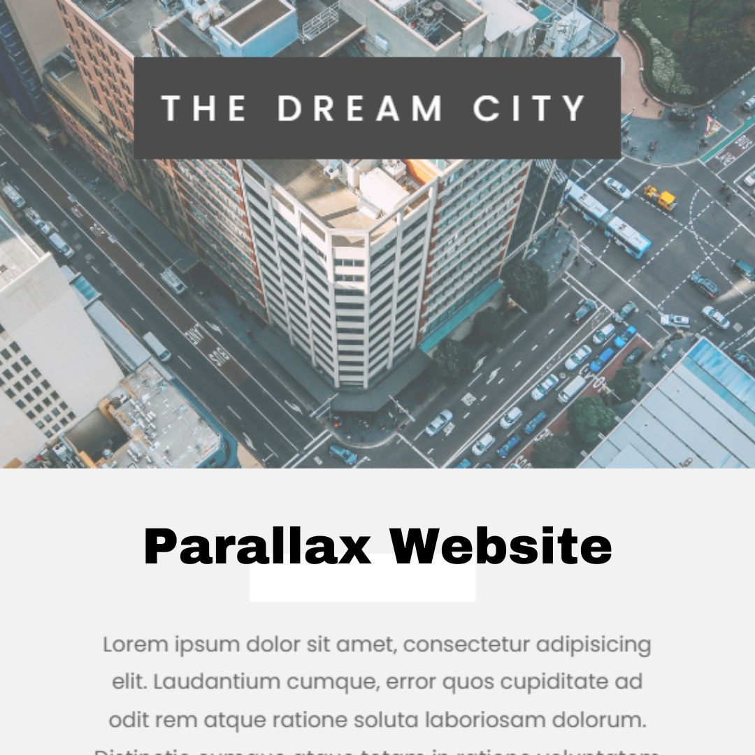 55+ Web Development Projects - Parallax Website