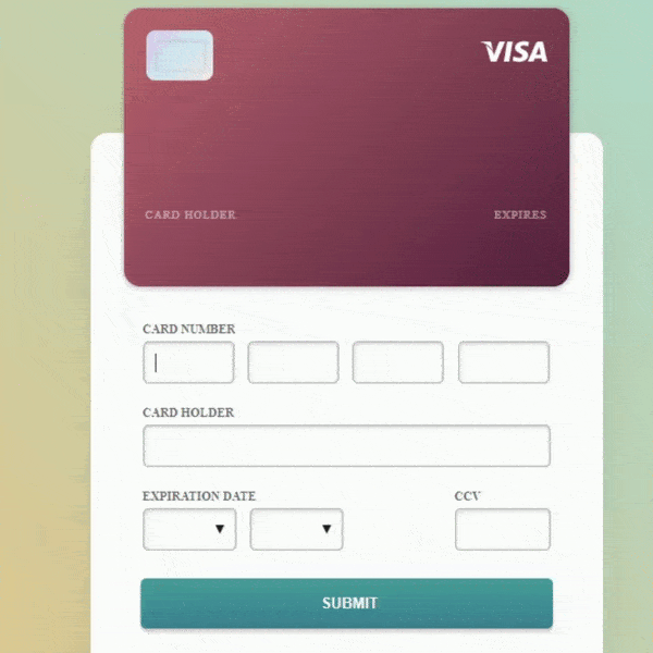 Build Your Own Credit Card Using HTML, CSS and JavaScript