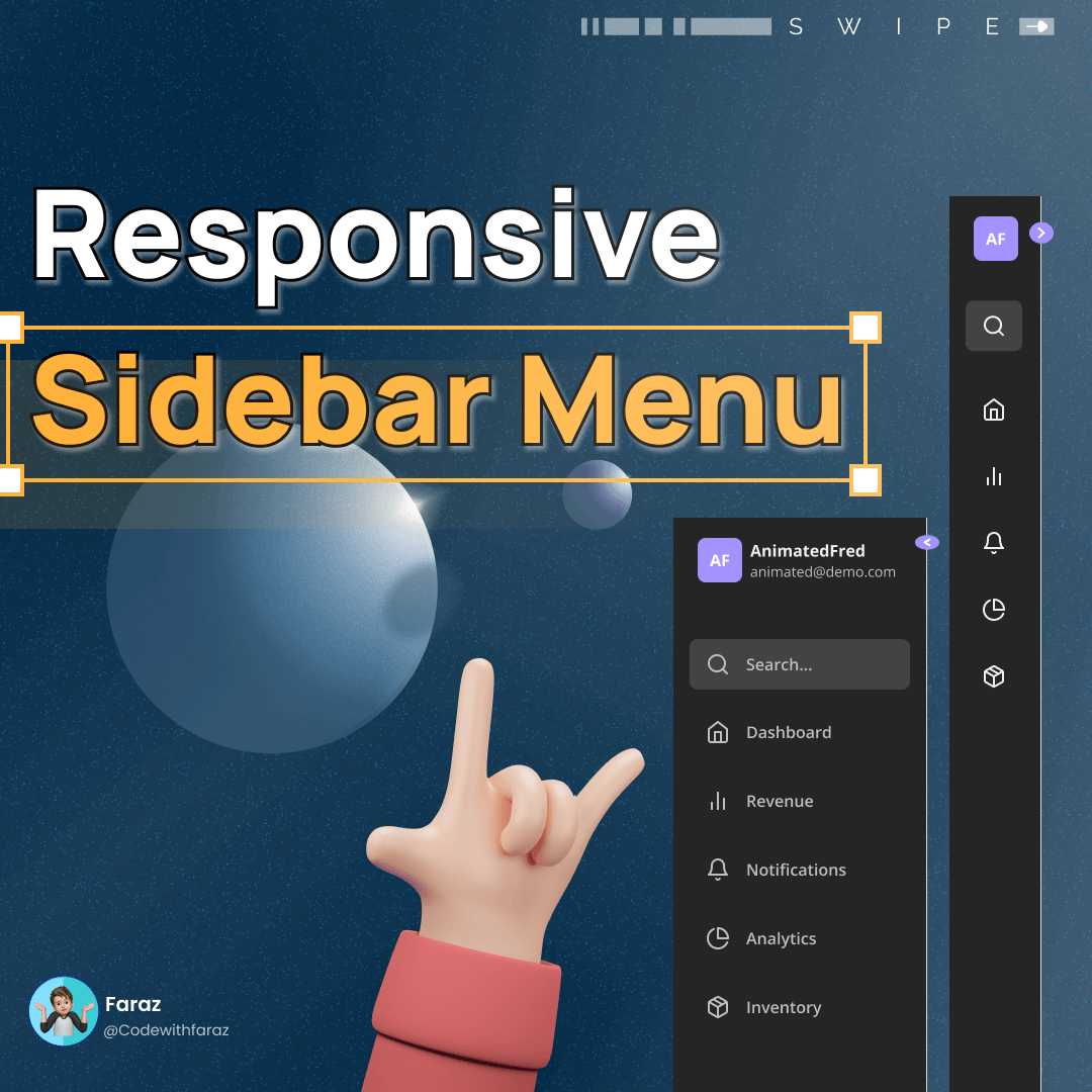 Responsive Sidebar Menu