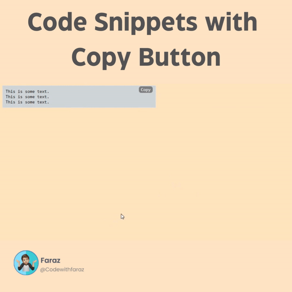 Create a Code Snippet Box with Copy Functionality