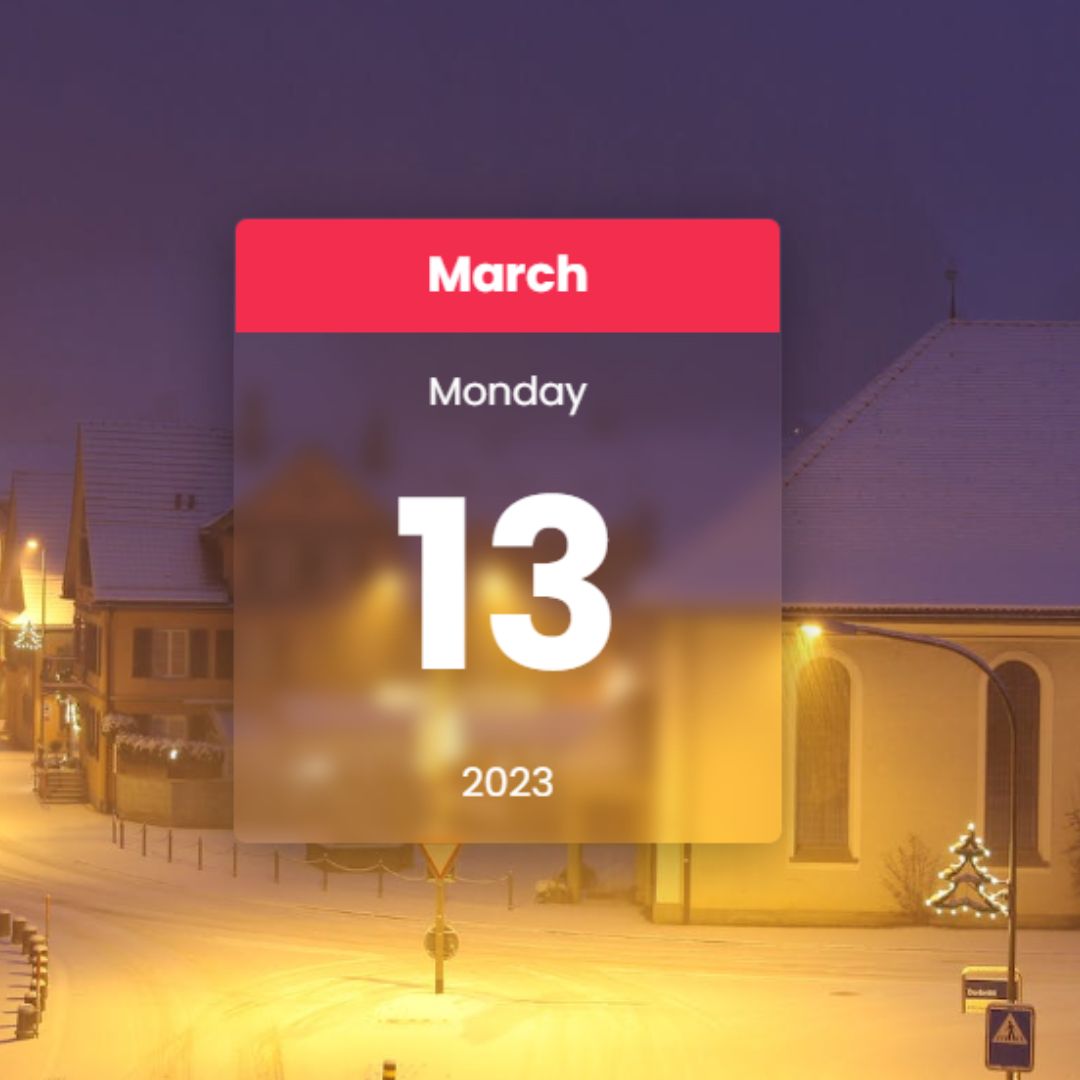 Create an Interactive Calendar with HTML & CSS
