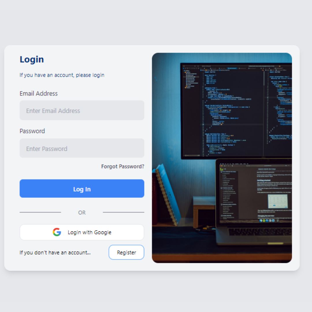 tailwind login page