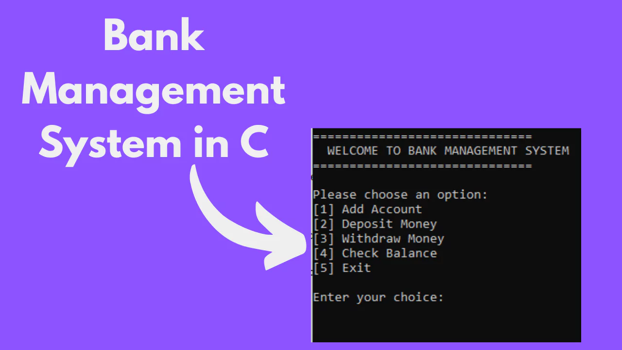 C Language Projects with Source Code - Bank Management System