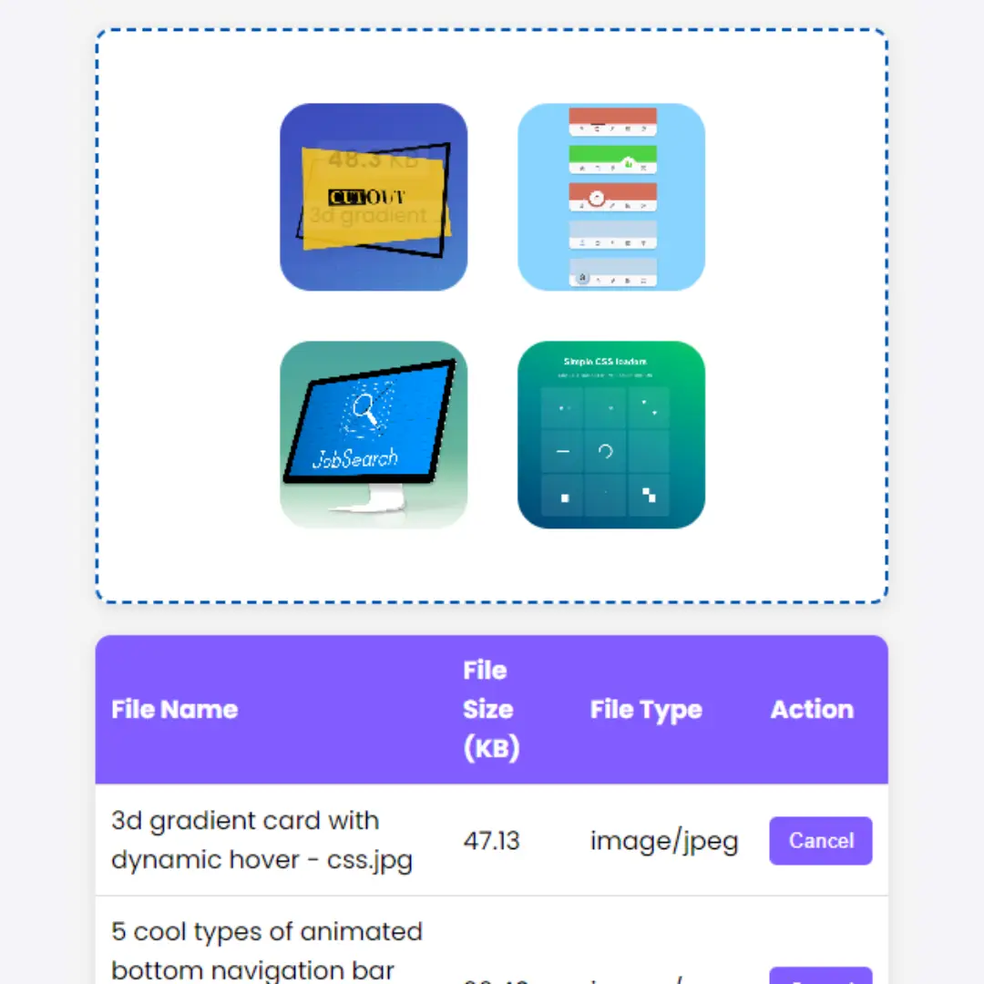 Create Drag and Drop File Uploader with HTML and Dropzone.js