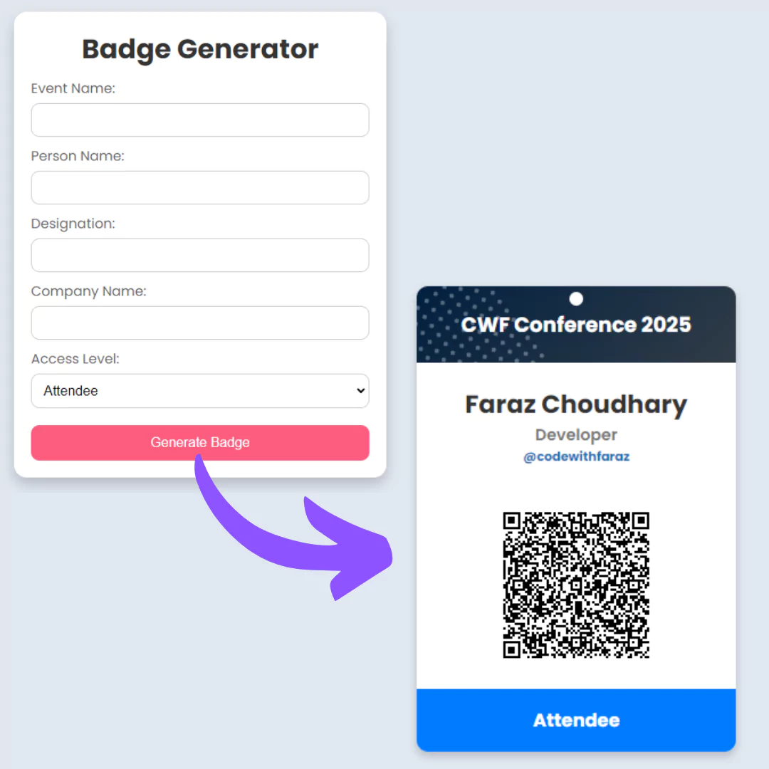 Create ID Card Generator Using HTML, CSS, and JavaScript